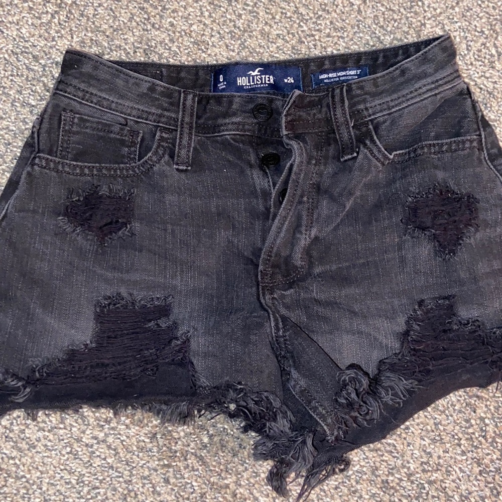 Hollister black high rise shorts